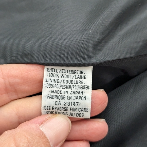 Talbots Pure Wool Black Button Long Suits Jacket Coat Collared Blazer Pockets 14 - Picture 12 of 12